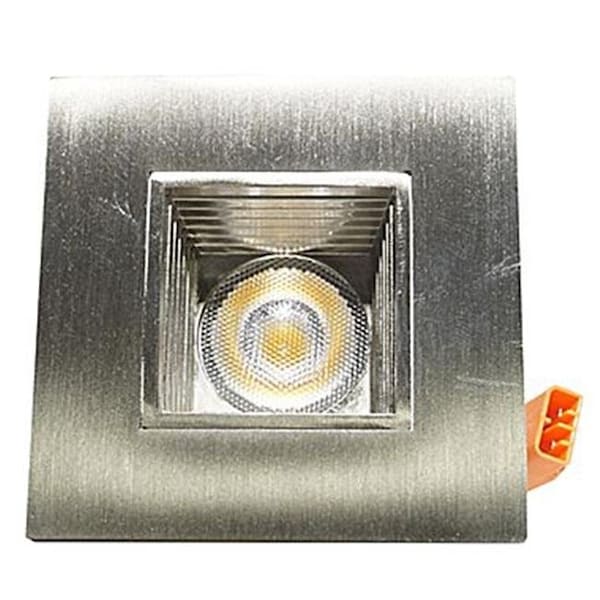 Nicor Lighting Nicor Lighting DQR2-10-120-3K-NK-BF 2 in. Square LED Downlight with Baffle Trim; Nickel - 3000K DQR2-10-120-3K-NK-BF - main